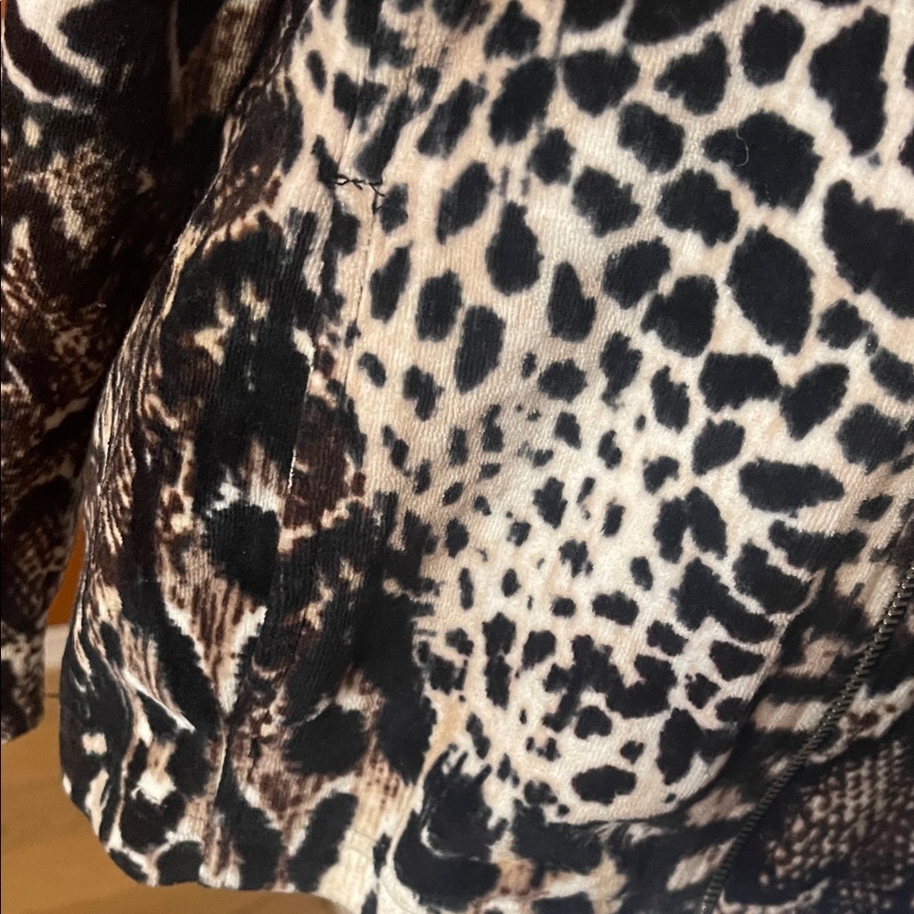 Vintage Alfred Dunner Velour Zip Jacket – Size 12 Petite - Picture 4 of 11